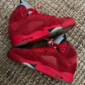 Air Jordan 5 Retro Red Suede (6Y)
